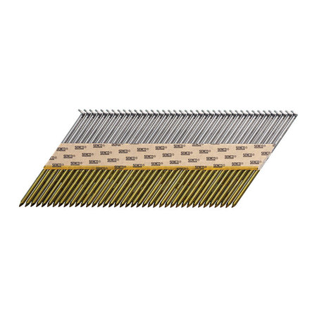 SENCO Collated Framing Nail, 3-1/4 in L, 16 ga, Bright, Full Round Head, 34 Degrees K528APBXR